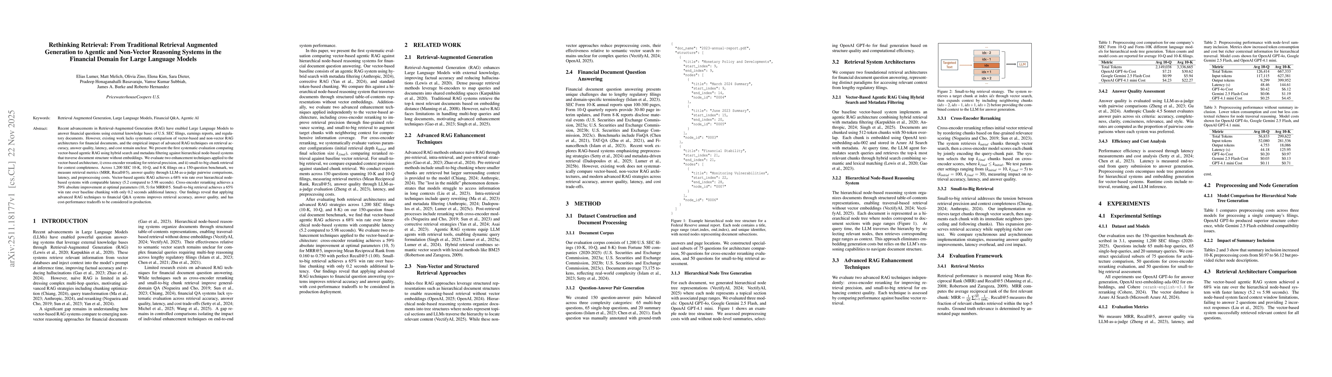 Thumbnail for Rethinking Retrieval: From Traditional Retrieval Augmented Generation to Agentic and Non-Vector Reasoning Systems in the Financial Domain for Large Language Models