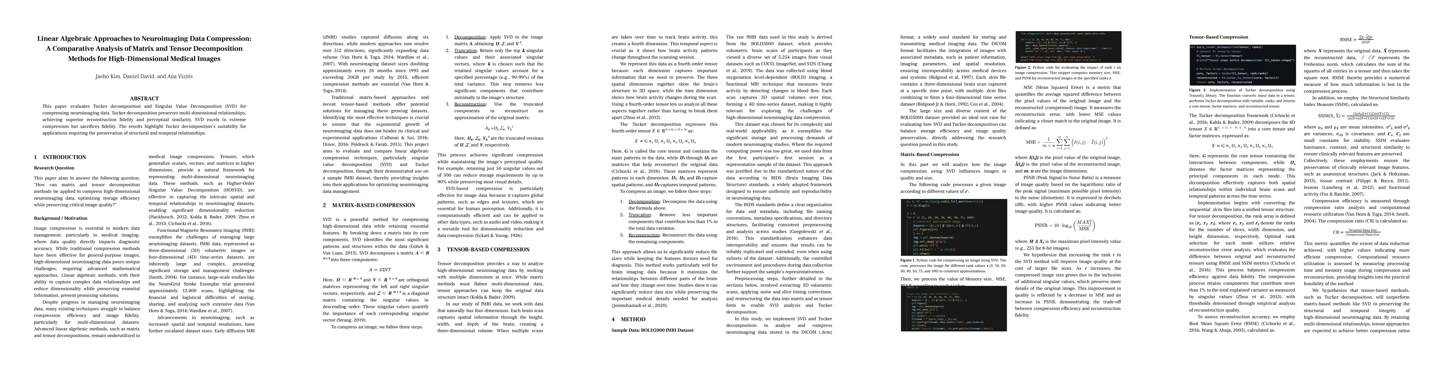 Thumbnail for Linear Algebraic Approaches to Neuroimaging Data Compression: A Comparative Analysis of Matrix and Tensor Decomposition Methods for High-Dimensional Medical Images