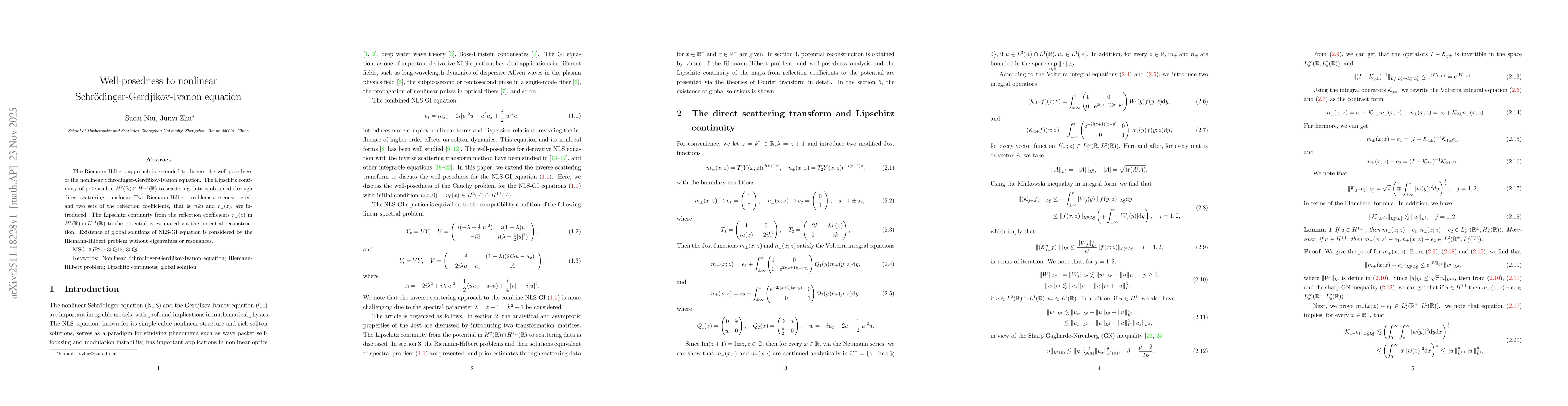 Thumbnail for Well-posedness to nonlinear Schrödinger-Gerdjikov-Ivanon equation