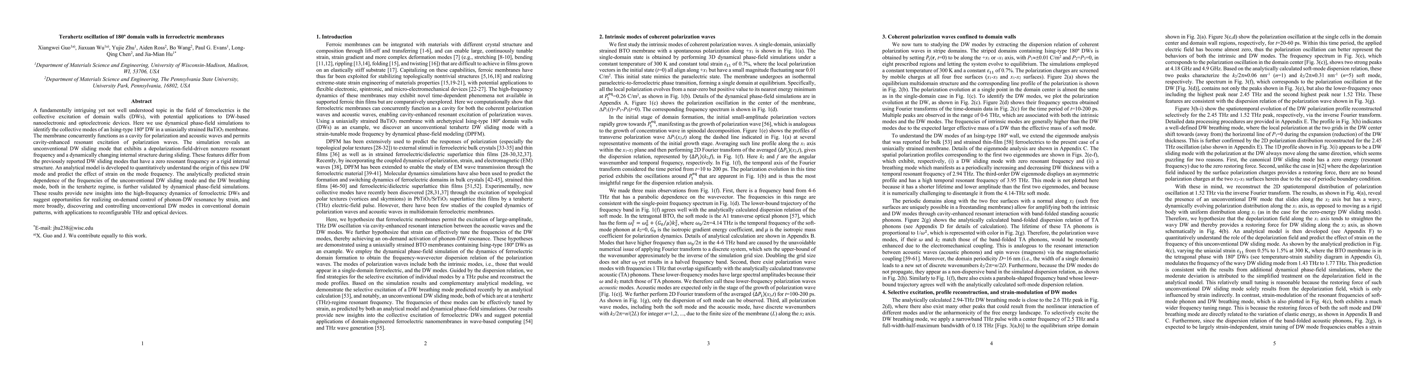 Thumbnail for Terahertz oscillation of $180^{\circ}$ domain walls in ferroelectric membranes