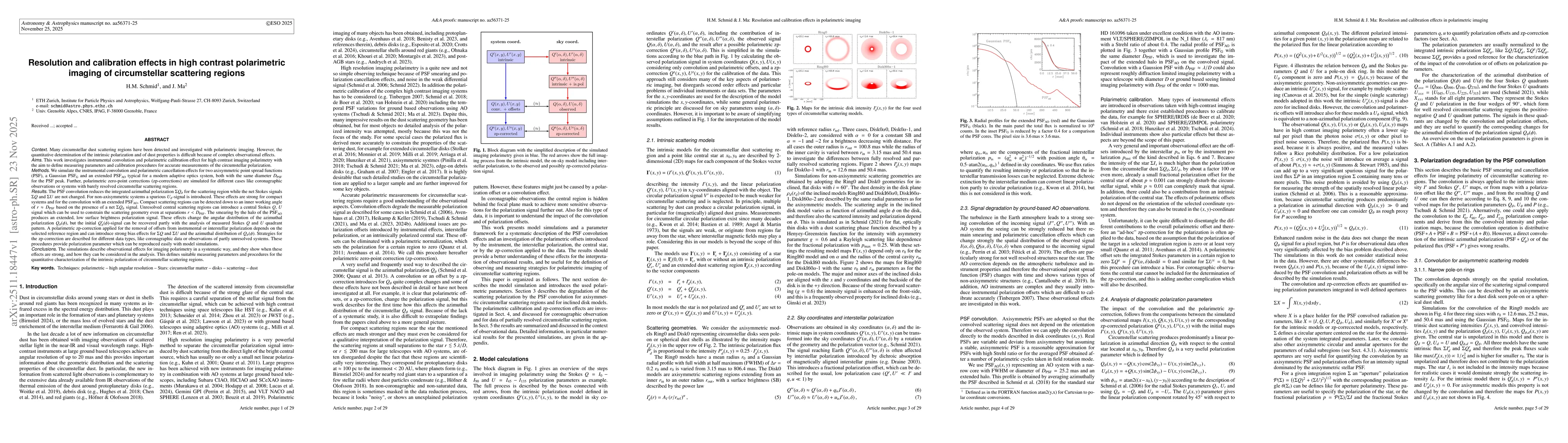 Thumbnail for Resolution and calibration effects in high contrast polarimetric imaging of circumstellar scattering regions