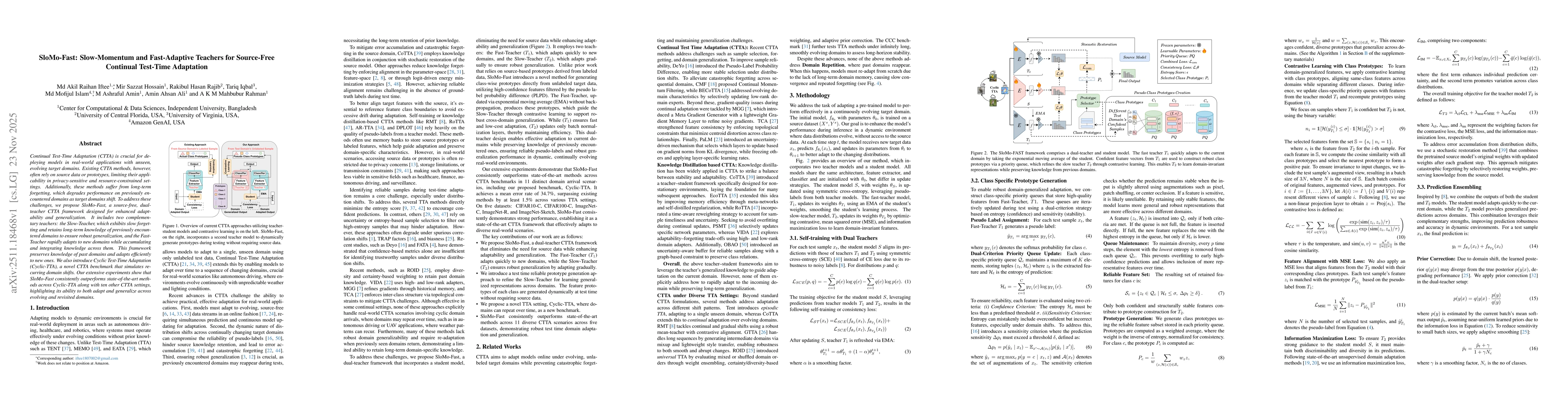 Thumbnail for SloMo-Fast: Slow-Momentum and Fast-Adaptive Teachers for Source-Free Continual Test-Time Adaptation