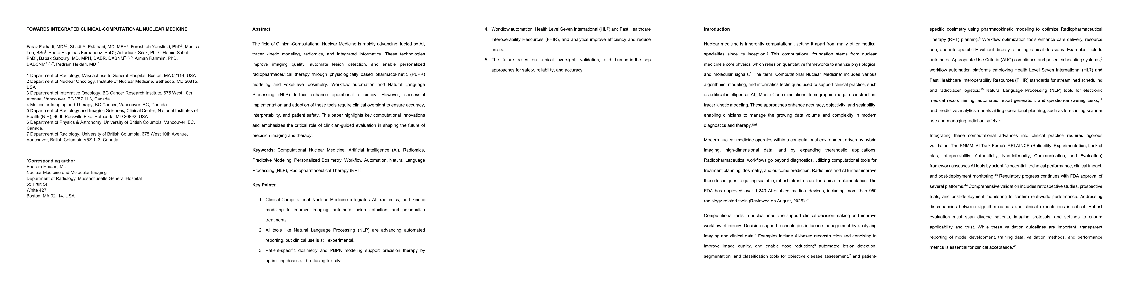 Thumbnail for Towards Integrated Clinical-Computational Nuclear Medicine