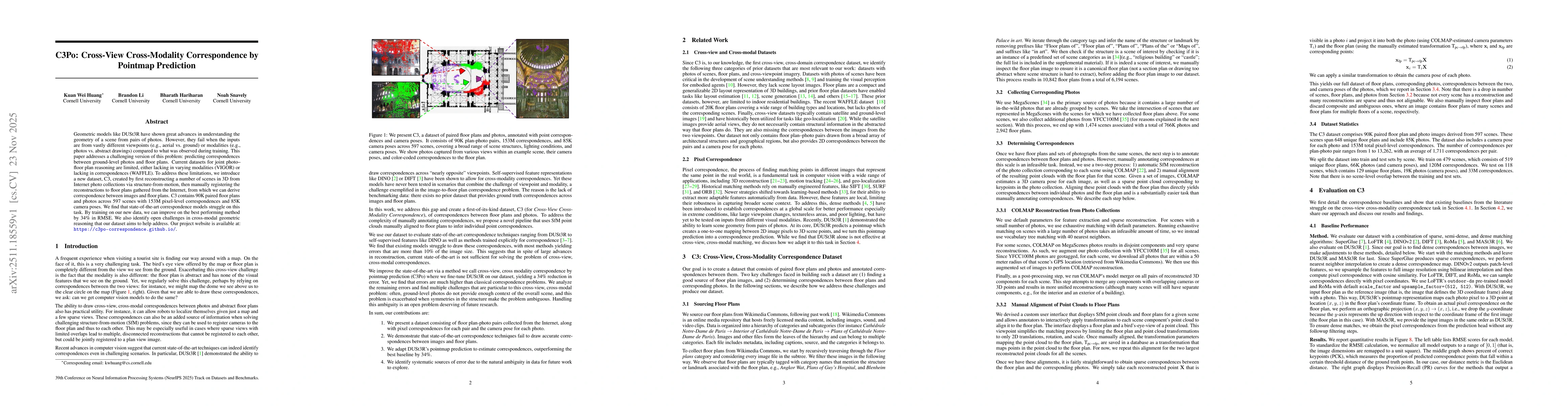 Thumbnail for C3Po: Cross-View Cross-Modality Correspondence by Pointmap Prediction