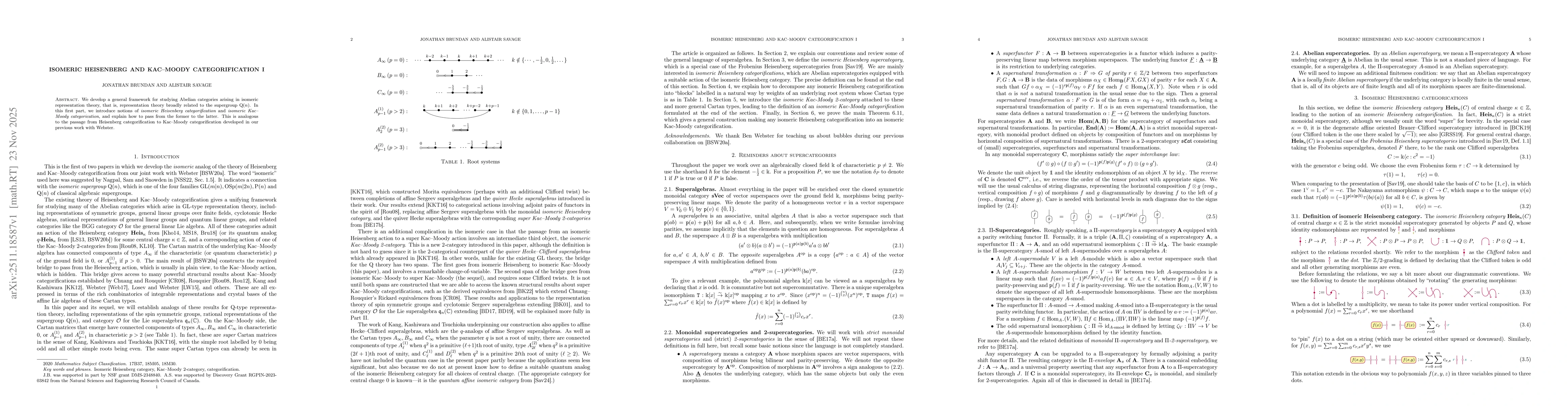 Thumbnail for Isomeric Heisenberg and Kac-Moody categorification I