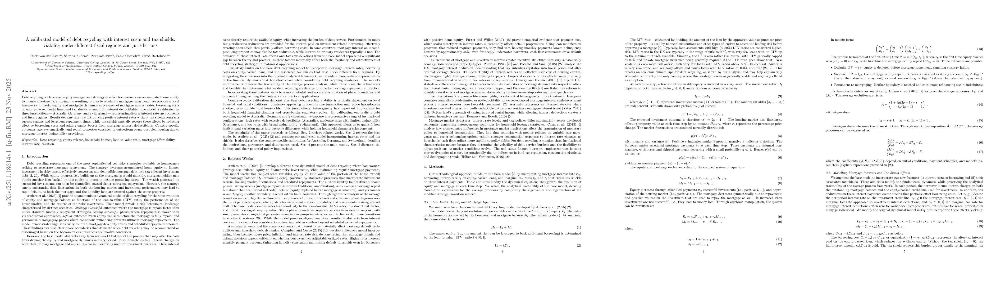 Thumbnail for A calibrated model of debt recycling with interest costs and tax shields: viability under different fiscal regimes and jurisdictions