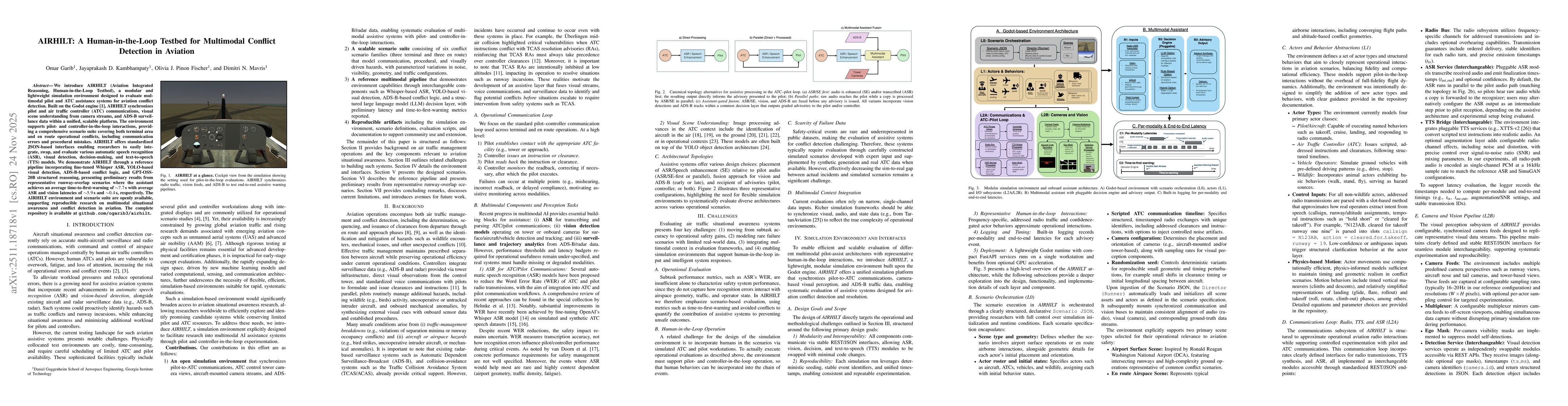Thumbnail for AIRHILT: A Human-in-the-Loop Testbed for Multimodal Conflict Detection in Aviation