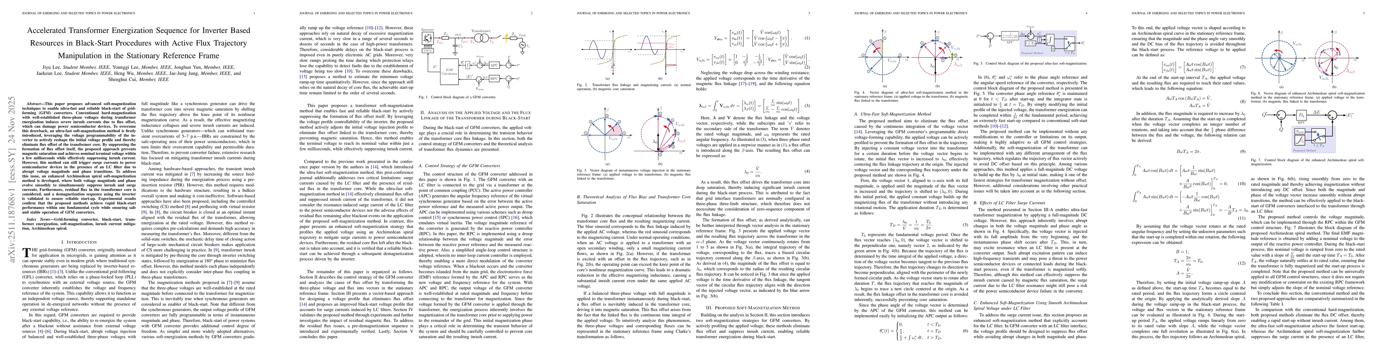 Thumbnail for Accelerated Transformer Energization Sequence for Inverter Based Resources in Black-Start Procedures with Active Flux Trajectory Manipulation in the Stationary Reference Frame