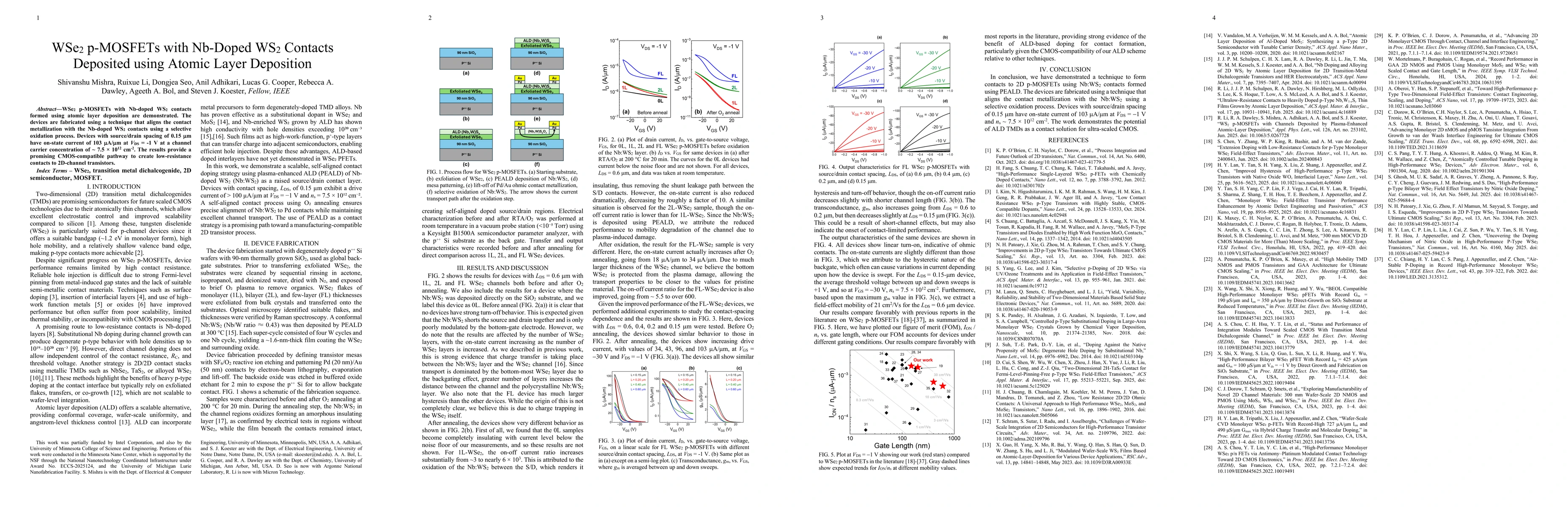 Thumbnail for WSe2 p-MOSFETs with Nb-Doped WS2 Contacts Deposited using Atomic Layer Deposition