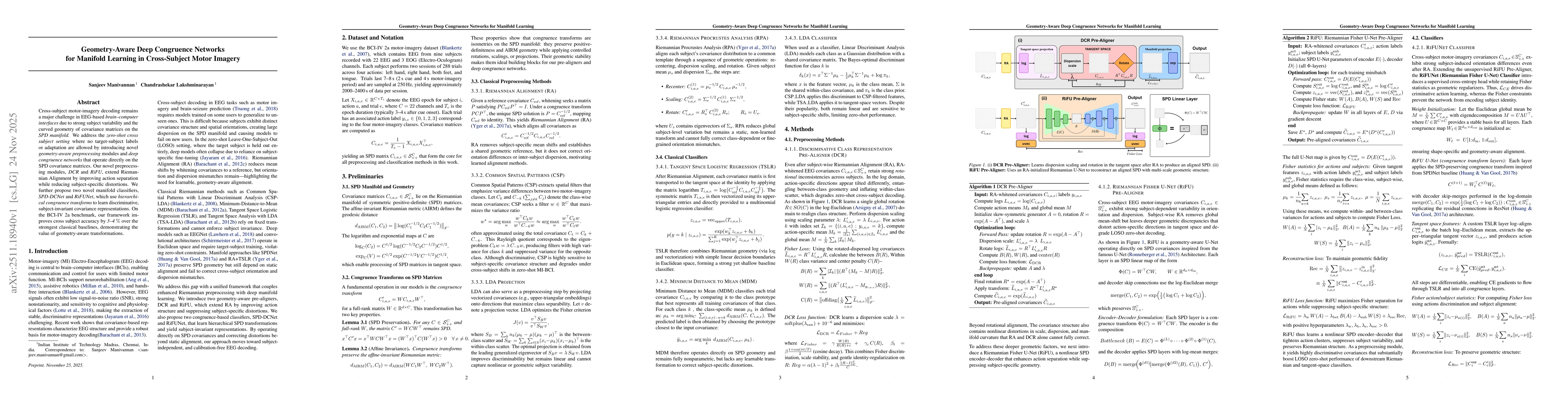 Thumbnail for Geometry-Aware Deep Congruence Networks for Manifold Learning in Cross-Subject Motor Imagery