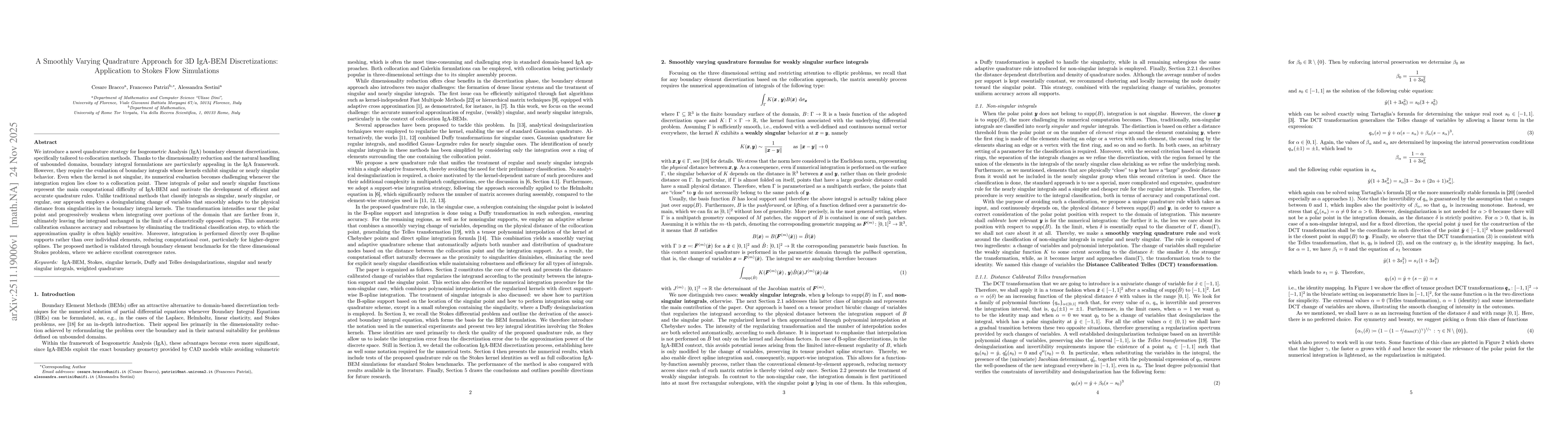 Thumbnail for A Smoothly Varying Quadrature Approach for 3D IgA-BEM Discretizations: Application to Stokes Flow Simulations