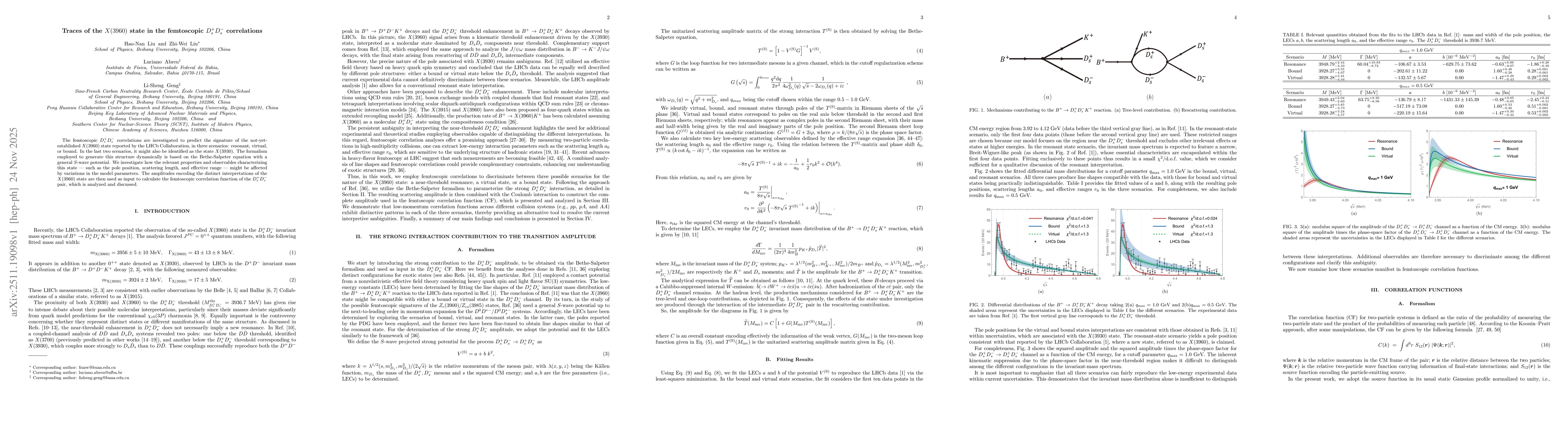Thumbnail for Traces of the $X(3960)$ state in the femtoscopic $D_s^+ D_s^- $ correlations