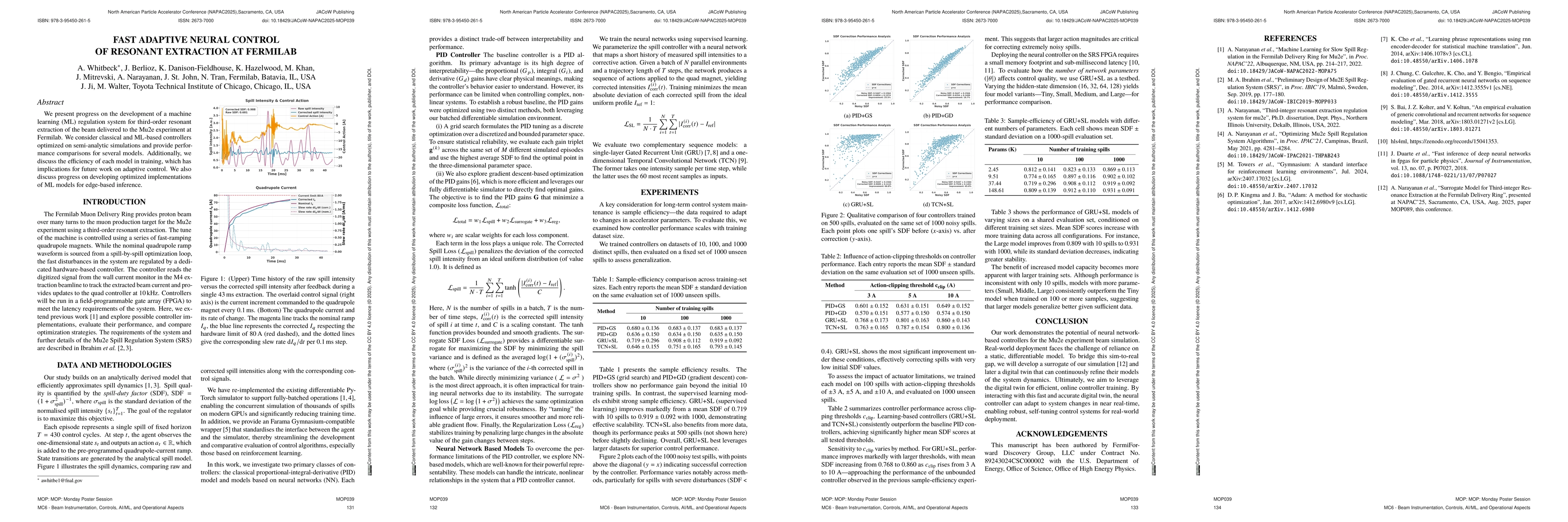 Thumbnail for Fast Adaptive Neural Control of Resonant Extraction at Fermilab
