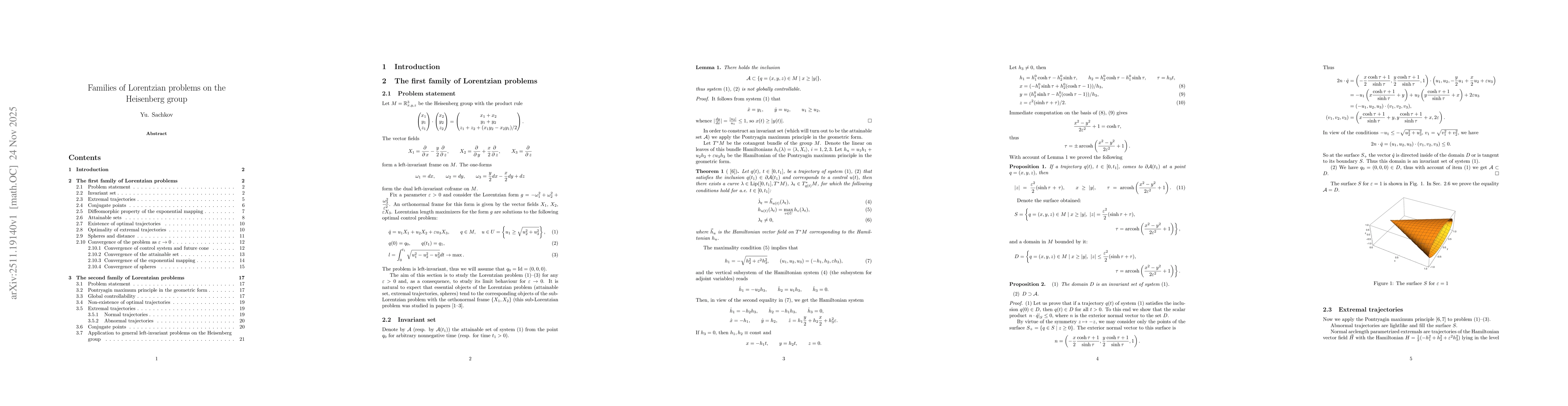 Thumbnail for Families of Lorentzian problems on the Heisenberg group