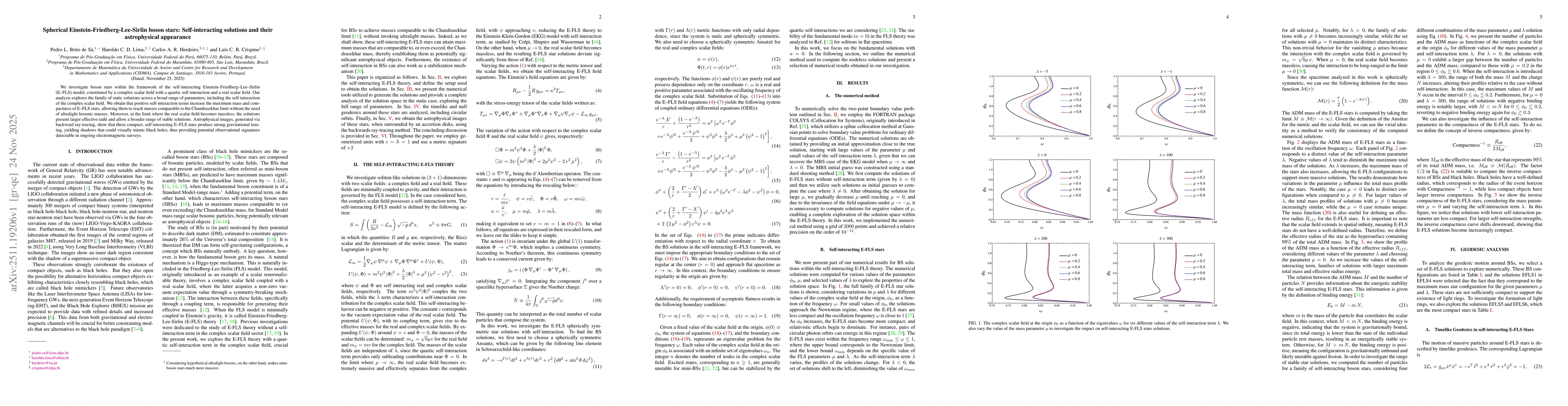 Thumbnail for Spherical Einstein-Friedberg-Lee-Sirlin boson stars: Self-interacting solutions and their astrophysical appearance