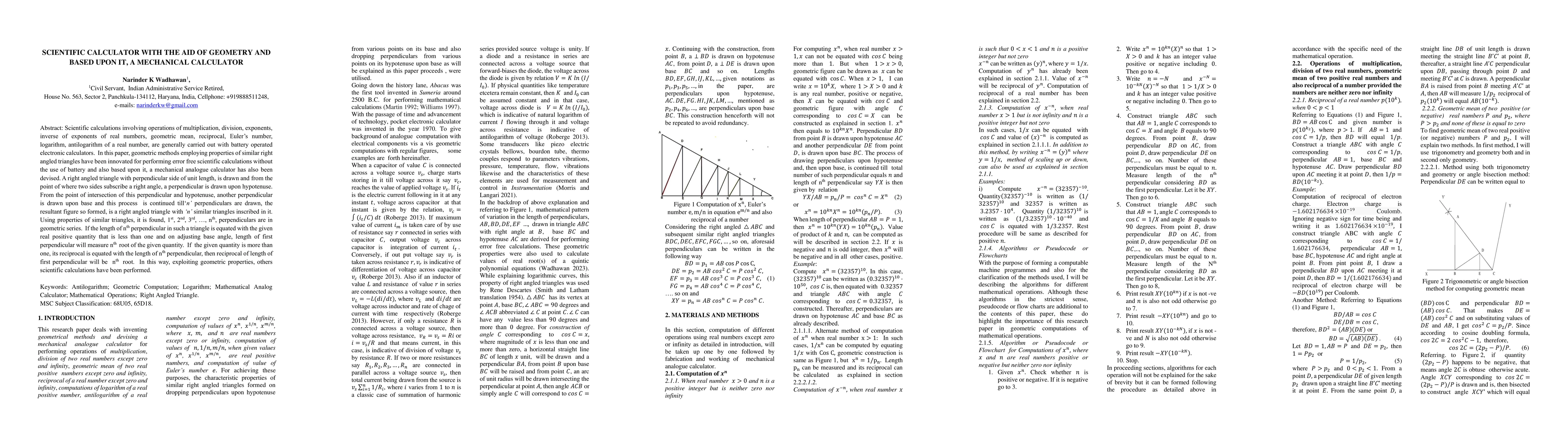 Thumbnail for Scientific Calculator With The Aid Of Geometry And Based Upon It, A Mechanical Calculator