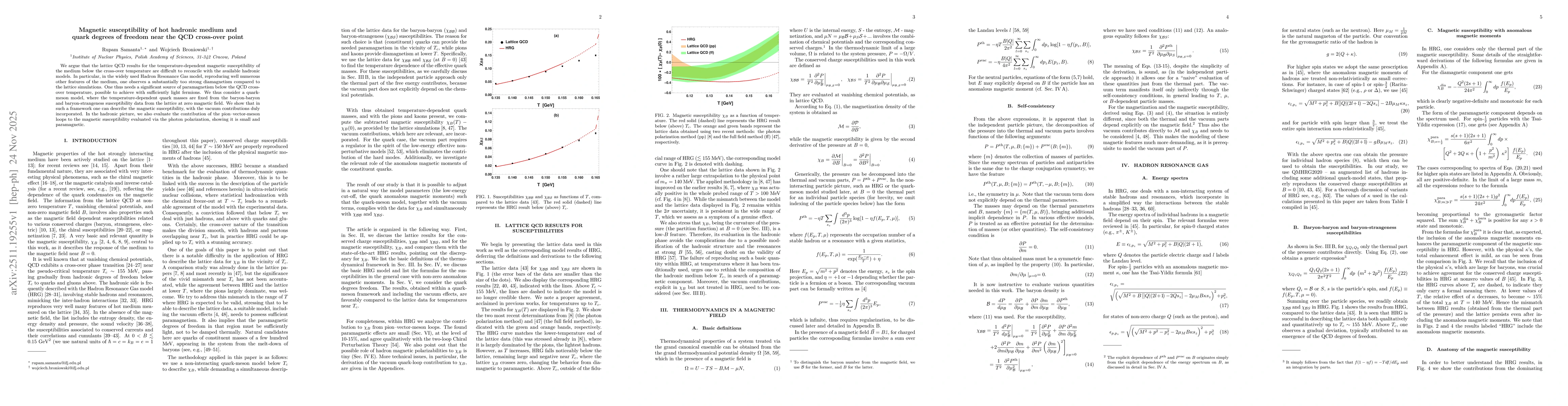 Thumbnail for Magnetic susceptibility of hot hadronic medium and quark degrees of freedom near the QCD cross-over point