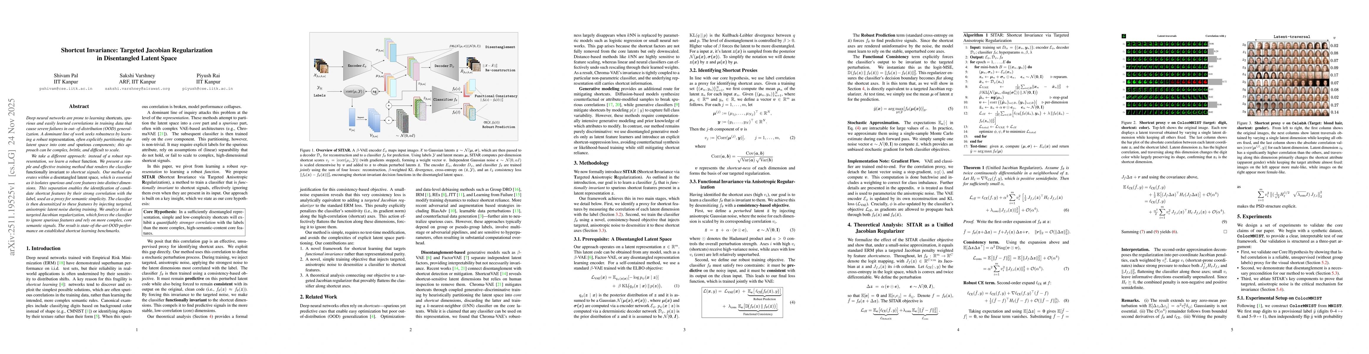 Thumbnail for Shortcut Invariance: Targeted Jacobian Regularization in Disentangled Latent Space