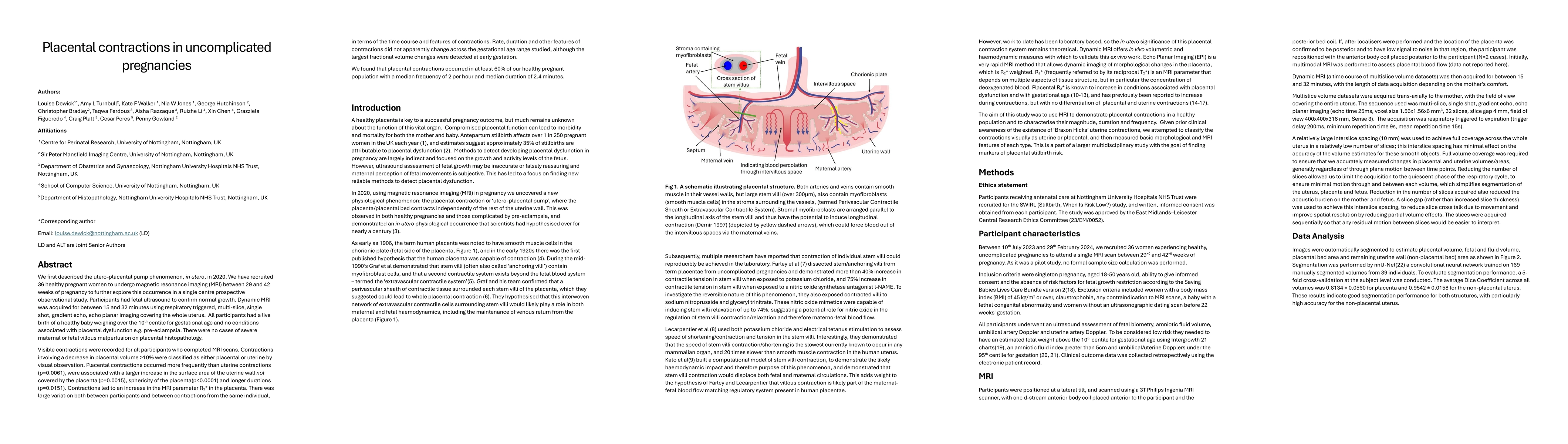 Thumbnail for Placental contractions in uncomplicated pregnancies
