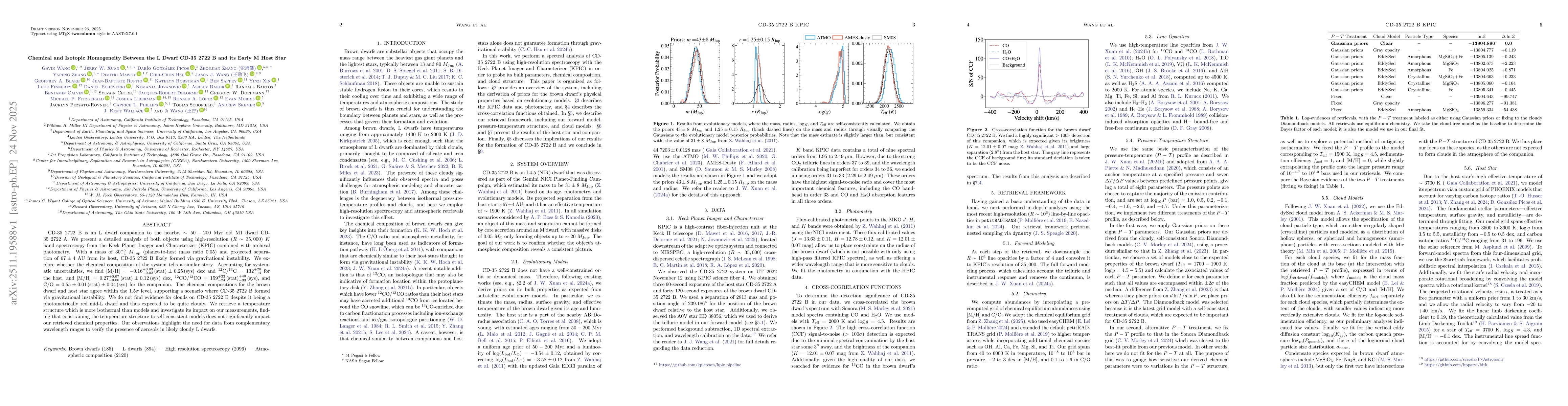 Thumbnail for Chemical and Isotopic Homogeneity Between the L Dwarf CD-35 2722 B and its Early M Host Star
