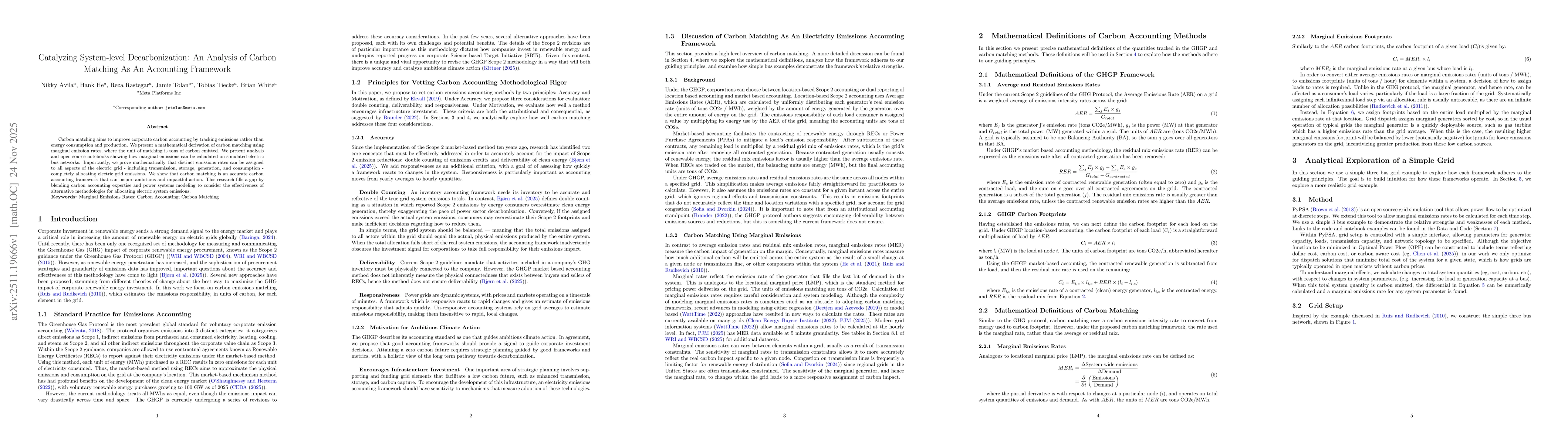 Thumbnail for Catalyzing System-level Decarbonization: An Analysis of Carbon Matching As An Accounting Framework