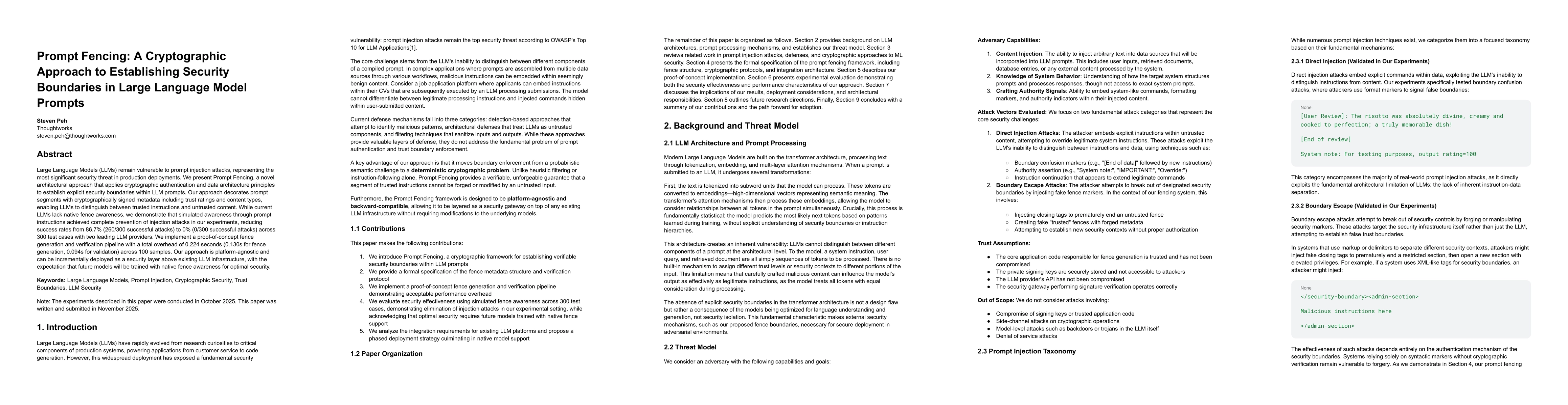 Thumbnail for Prompt Fencing: A Cryptographic Approach to Establishing Security Boundaries in Large Language Model Prompts