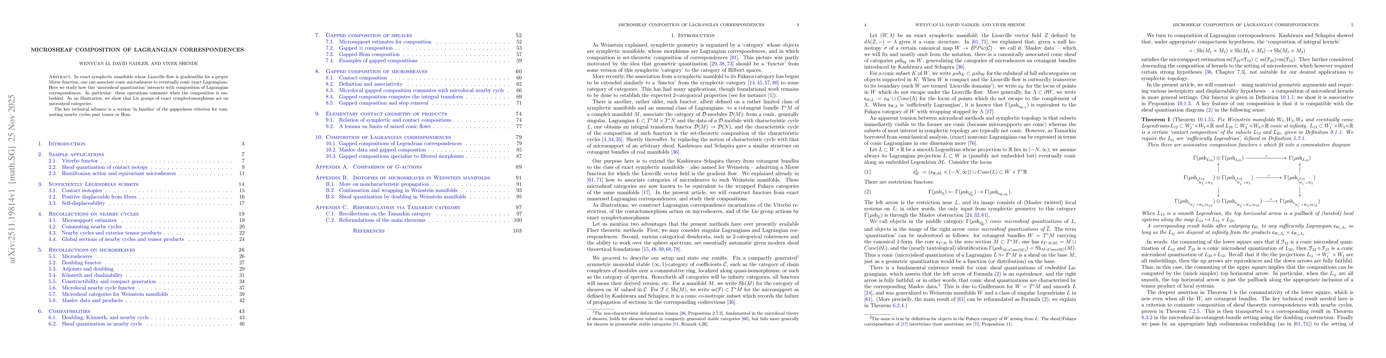 Thumbnail for Microsheaf composition of Lagrangian correspondences