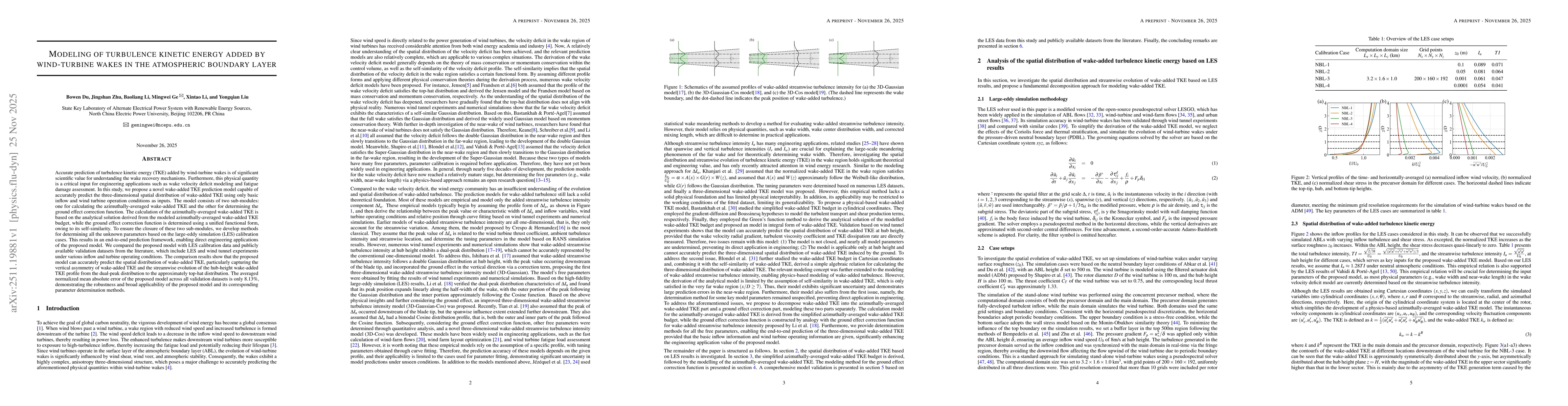 Thumbnail for Modeling of turbulence kinetic energy added by wind-turbine wakes in the atmospheric boundary layer