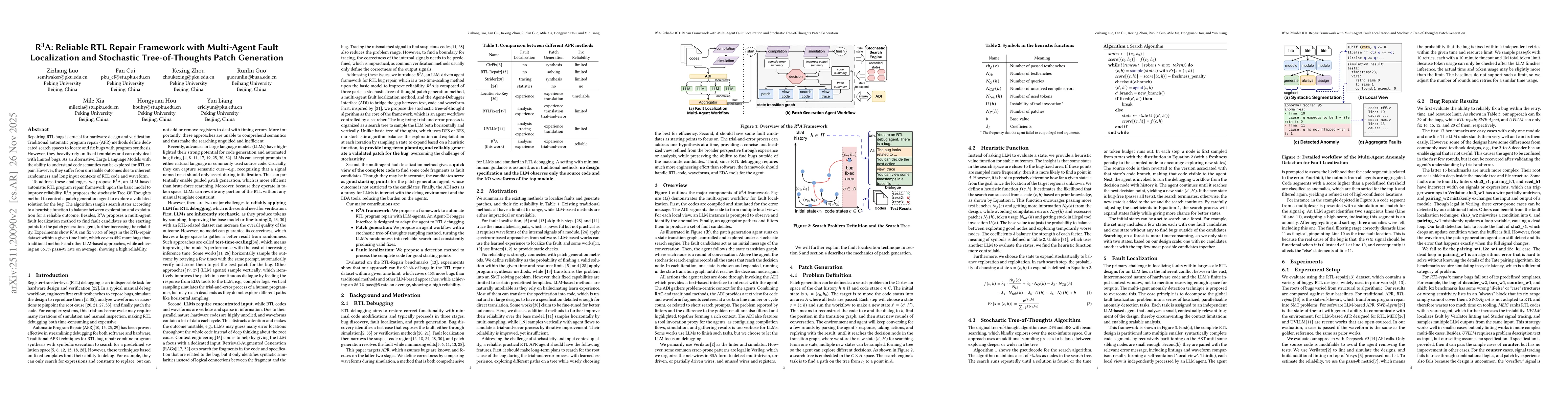 Thumbnail for R3A: Reliable RTL Repair Framework with Multi-Agent Fault Localization and Stochastic Tree-of-Thoughts Patch Generation