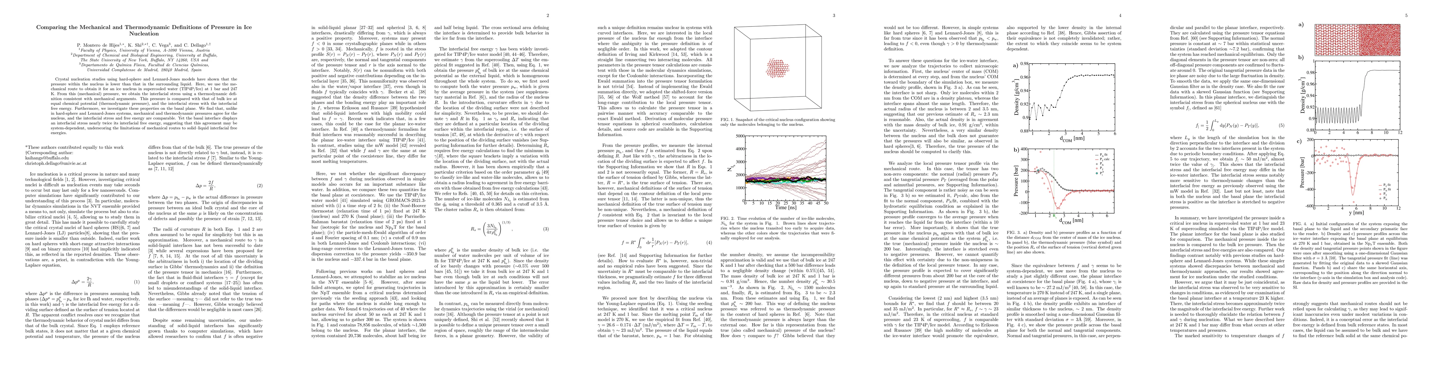 Thumbnail for Comparing the Mechanical and Thermodynamic Definitions of Pressure in Ice Nucleation