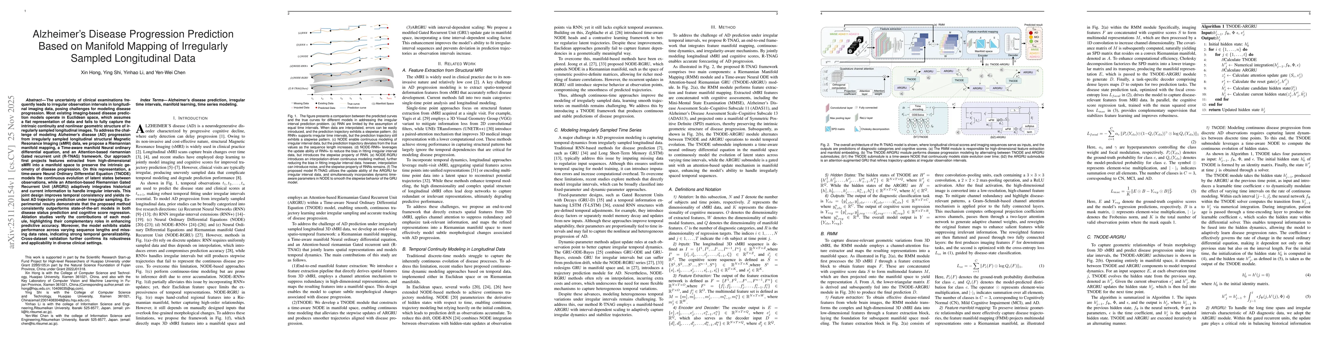 Thumbnail for Alzheimers Disease Progression Prediction Based on Manifold Mapping of Irregularly Sampled Longitudinal Data