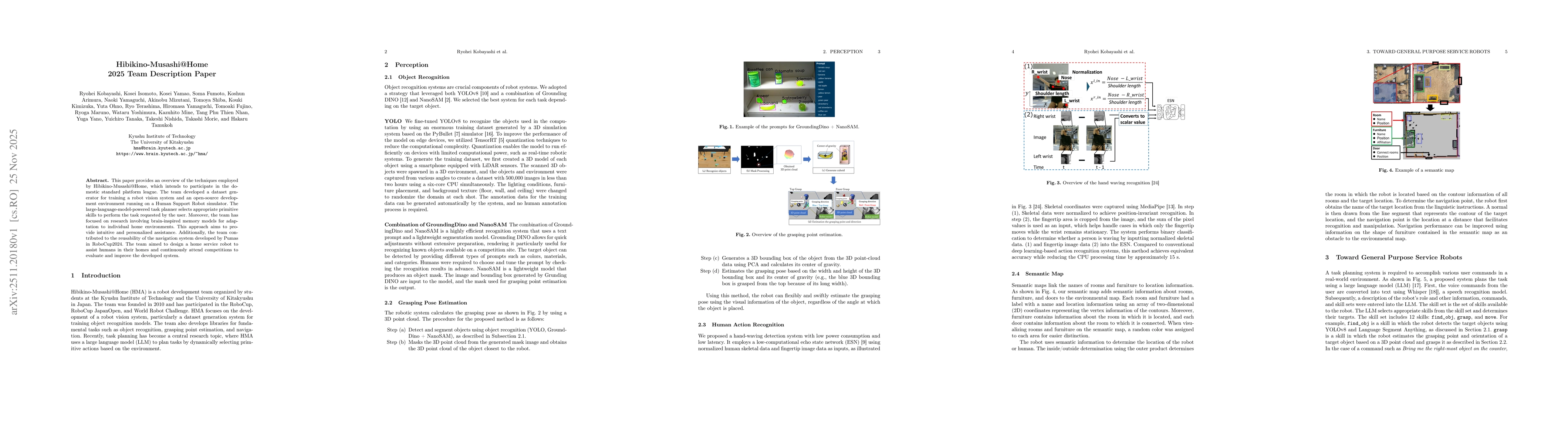 Thumbnail for Hibikino-Musashi@Home 2025 Team Description Paper