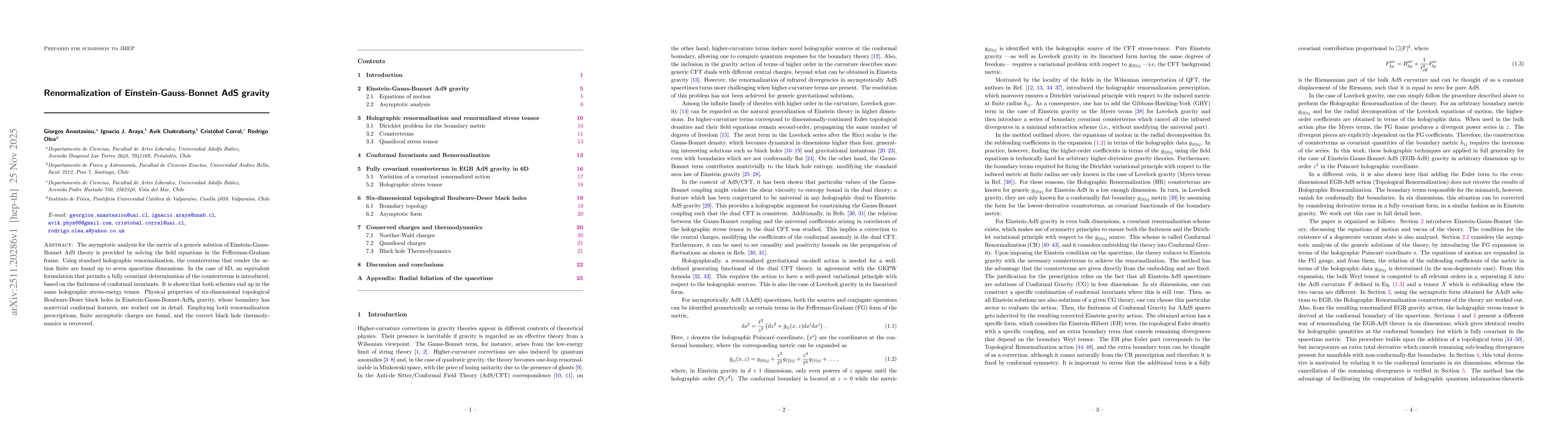 Thumbnail for Renormalization of Einstein-Gauss-Bonnet AdS gravity