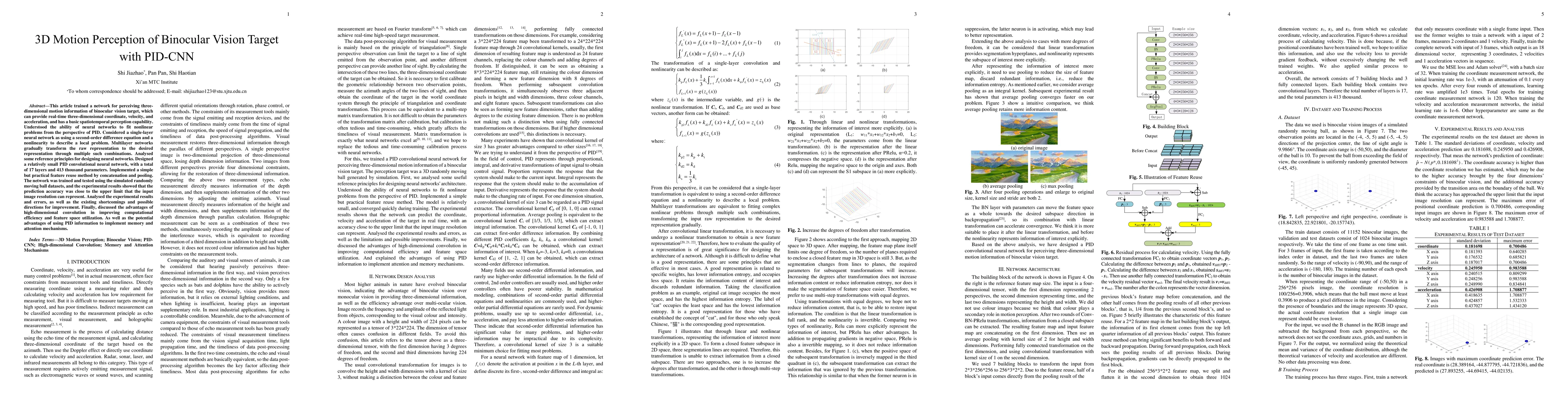 Thumbnail for 3D Motion Perception of Binocular Vision Target with PID-CNN