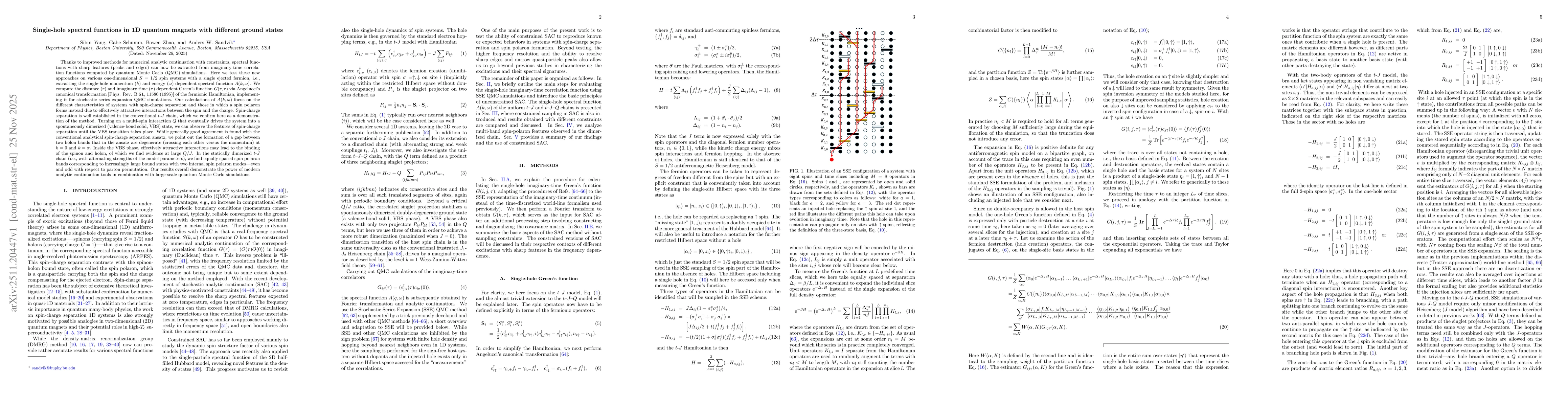 Thumbnail for Single-hole spectral functions in 1D quantum magnets with different ground states