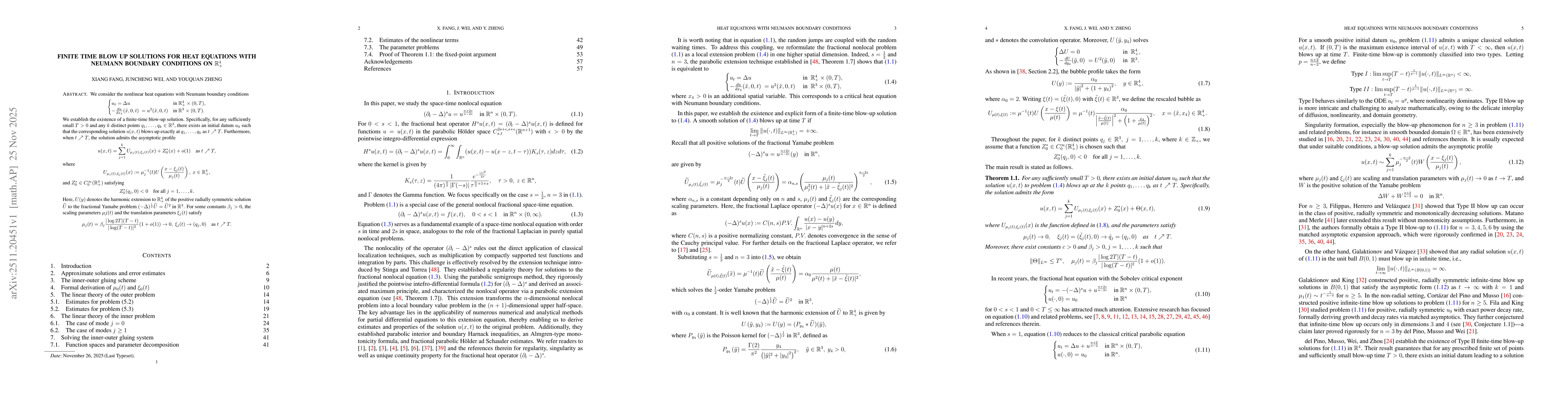 Thumbnail for Finite time blow up solutions for heat equations with Neumann boundary conditions on $\mathbb{R}_{+}^{4}$