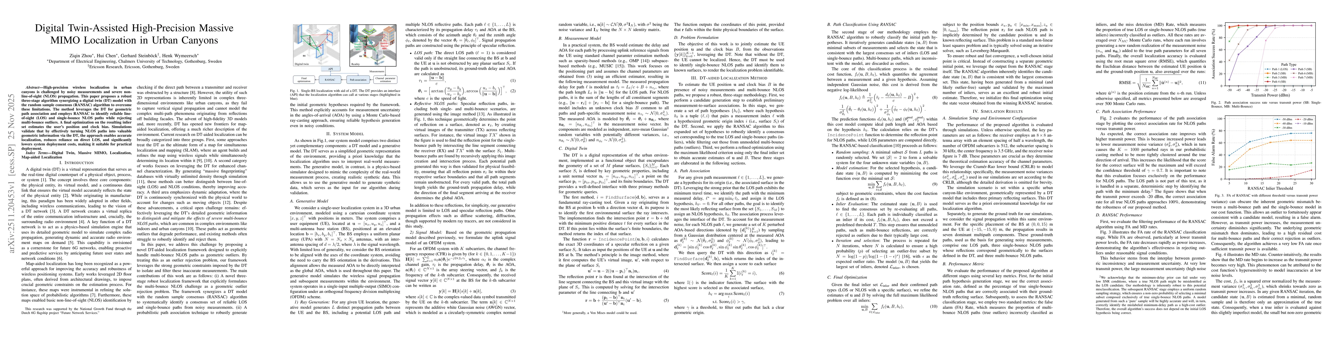 Thumbnail for Digital Twin-Assisted High-Precision Massive MIMO Localization in Urban Canyons