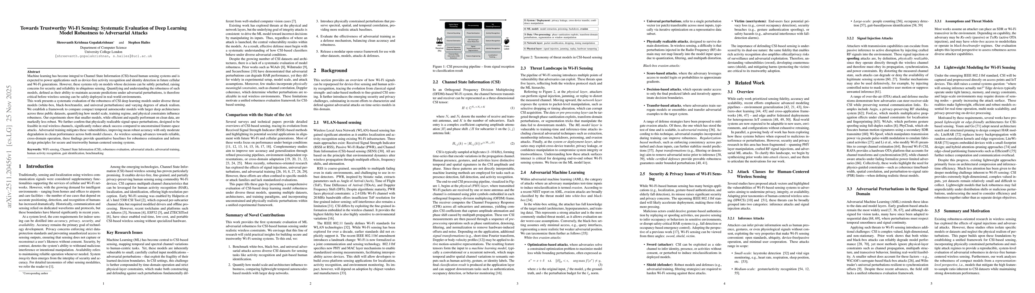 Thumbnail for Towards Trustworthy Wi-Fi Sensing: Systematic Evaluation of Deep Learning Model Robustness to Adversarial Attacks