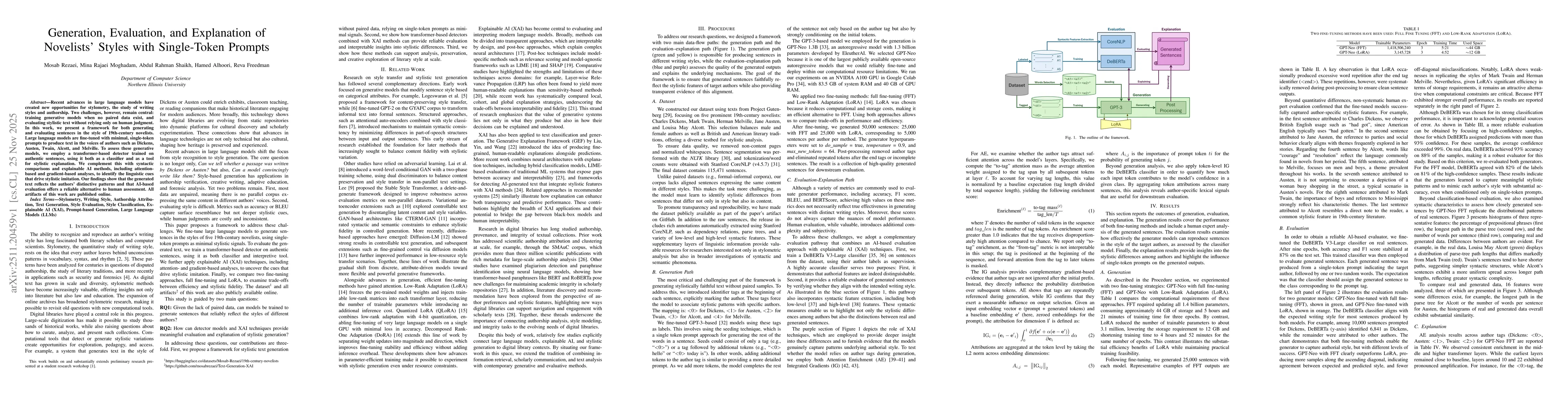 Thumbnail for Generation, Evaluation, and Explanation of Novelists' Styles with Single-Token Prompts