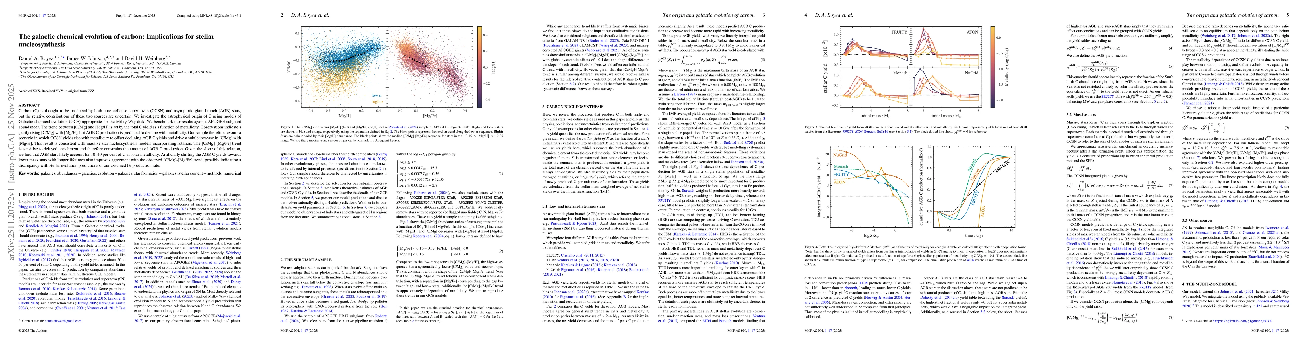 Thumbnail for The galactic chemical evolution of carbon: Implications for stellar nucleosynthesis