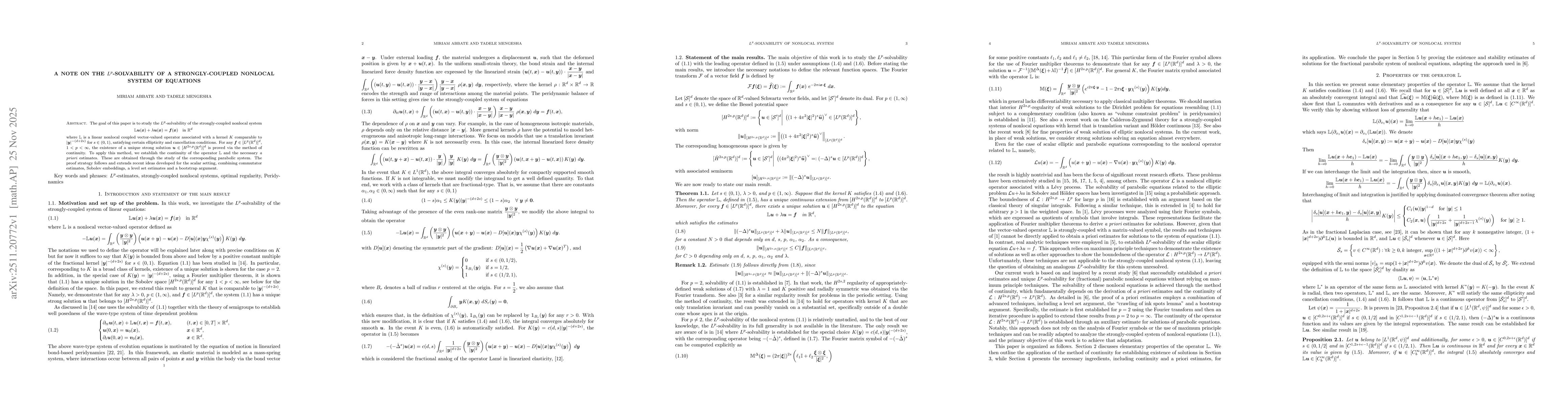 Thumbnail for A note on the $L^{p}$-solvability of a strongly-coupled nonlocal system of equations