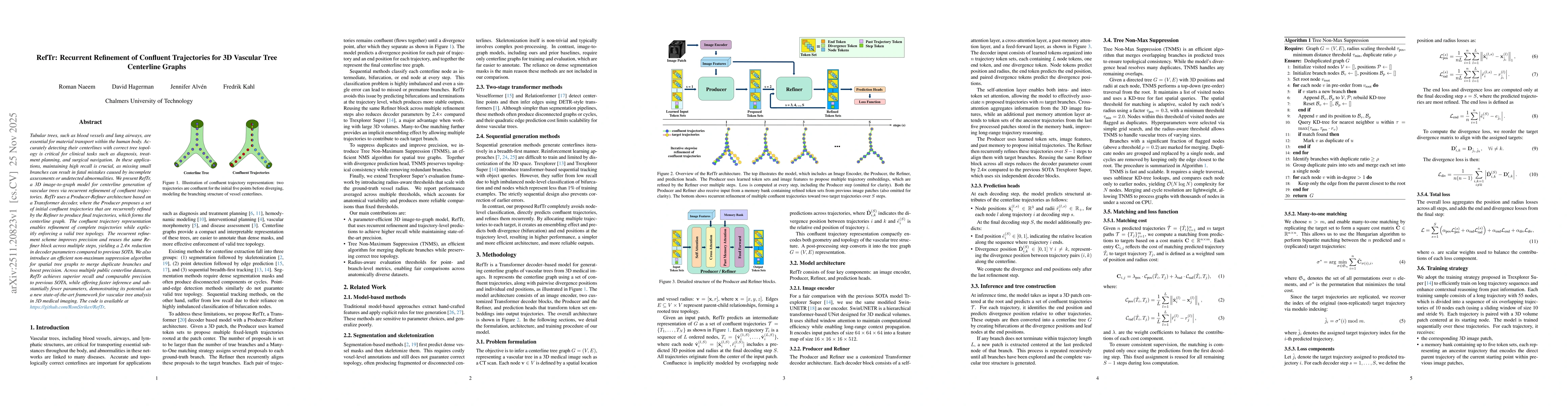 Thumbnail for RefTr: Recurrent Refinement of Confluent Trajectories for 3D Vascular Tree Centerline Graphs