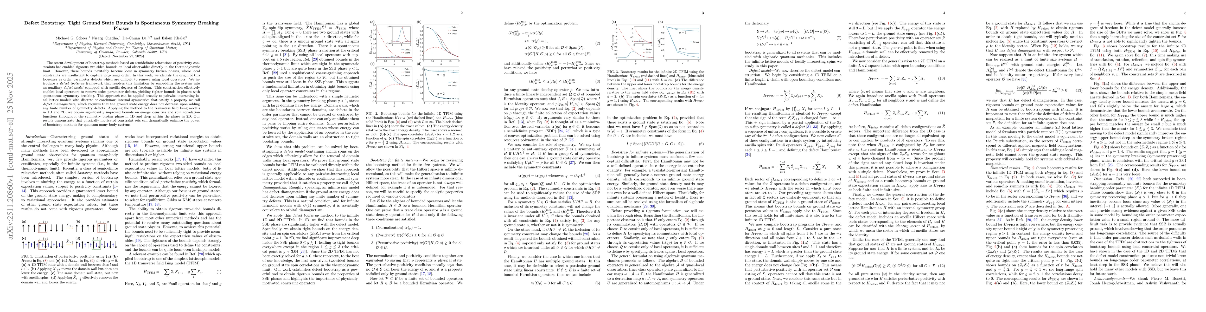 Thumbnail for Defect Bootstrap: Tight Ground State Bounds in Spontaneous Symmetry Breaking Phases