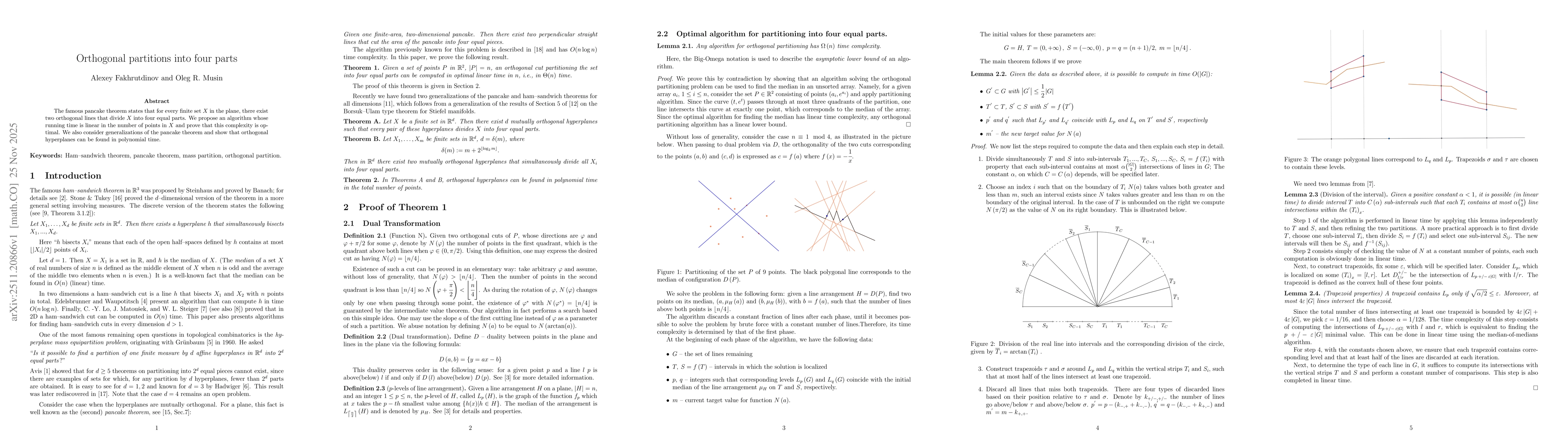 Thumbnail for Orthogonal partitions into four parts