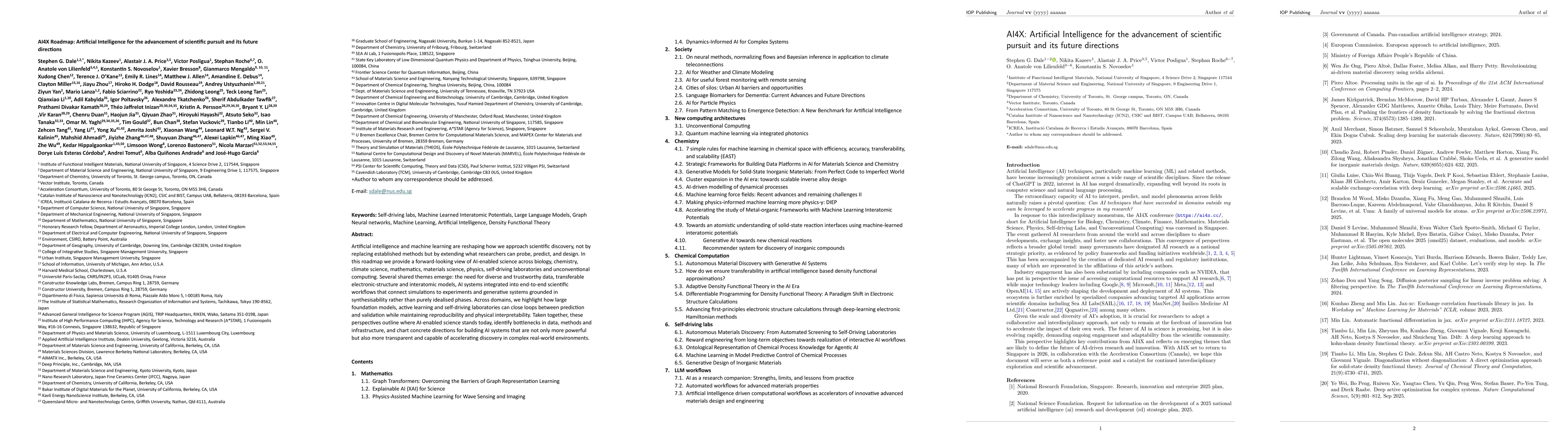 Thumbnail for AI4X Roadmap: Artificial Intelligence for the advancement of scientific pursuit and its future directions