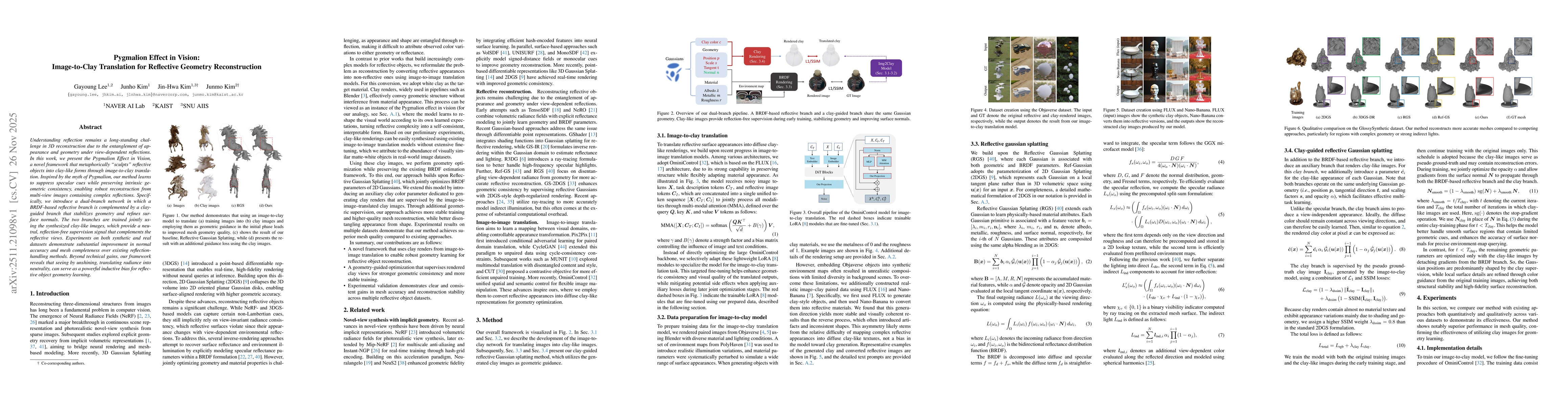 Thumbnail for Pygmalion Effect in Vision: Image-to-Clay Translation for Reflective Geometry Reconstruction