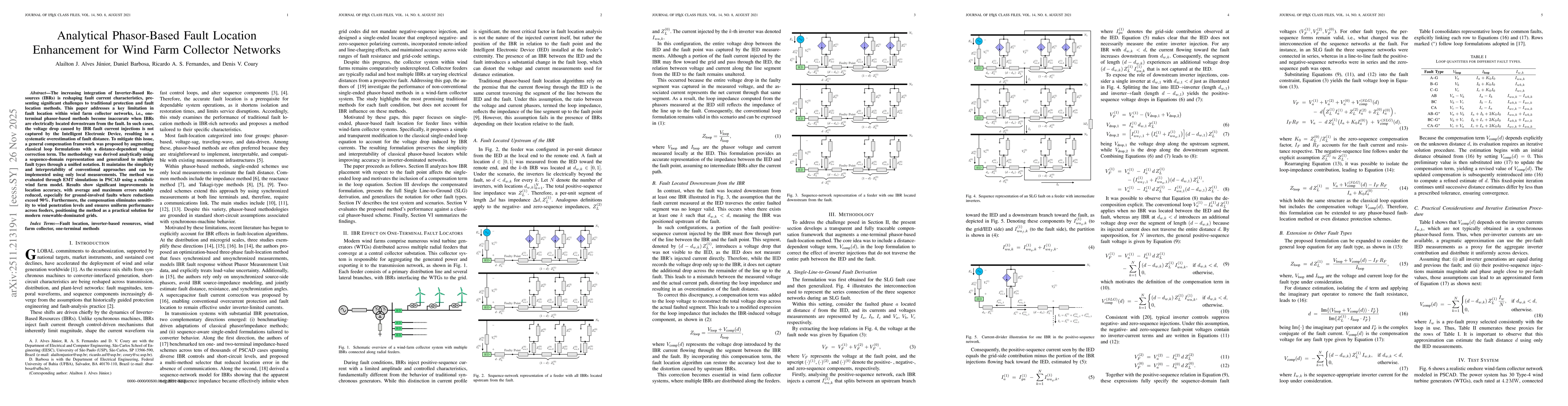 Thumbnail for Analytical Phasor-Based Fault Location Enhancement for Wind Farm Collector Networks