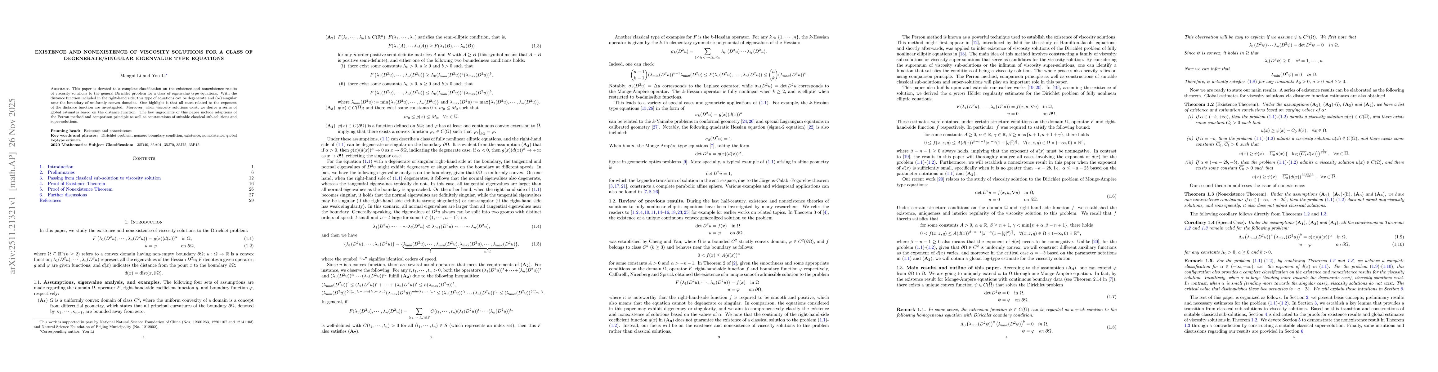 Thumbnail for Existence and nonexistence of viscosity solutions for a class of degenerate/singular eigenvalue type equations