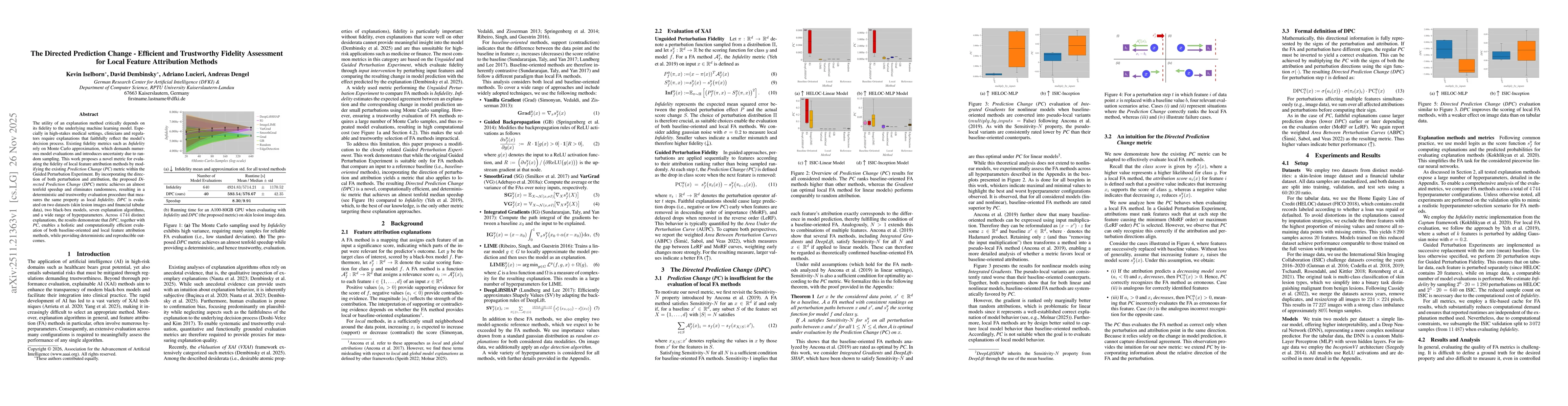 Thumbnail for The Directed Prediction Change - Efficient and Trustworthy Fidelity Assessment for Local Feature Attribution Methods