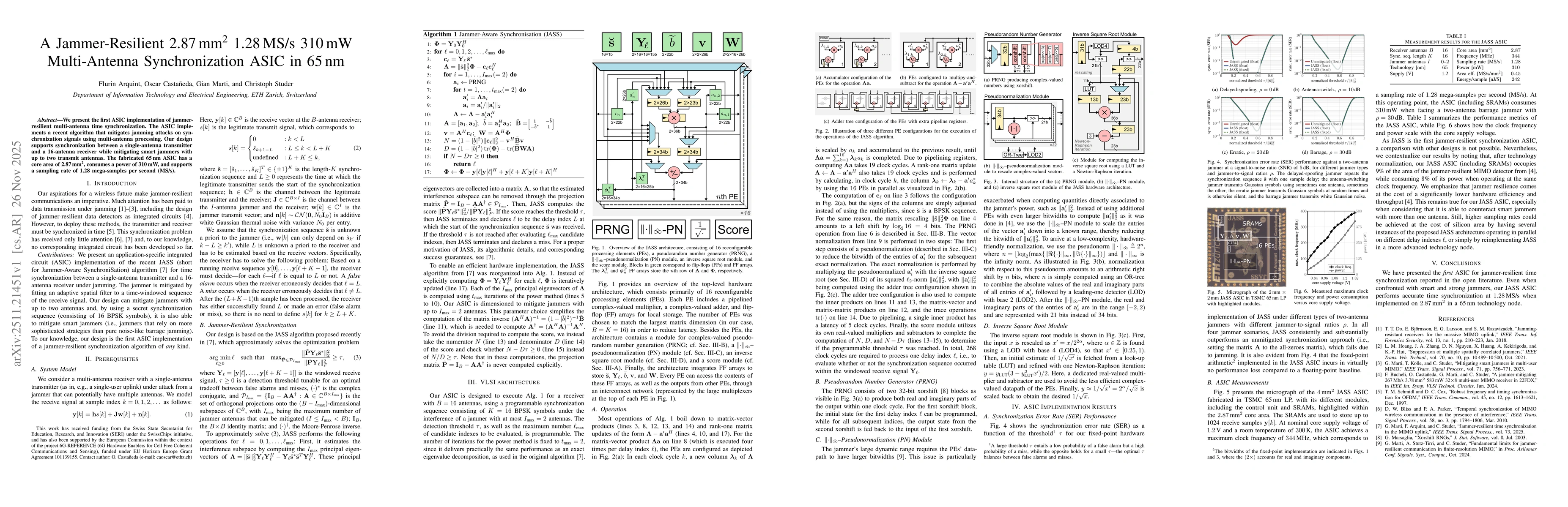 Thumbnail for A Jammer-Resilient 2.87 mm$^2$ 1.28 MS/s 310 mW Multi-Antenna Synchronization ASIC in 65 nm